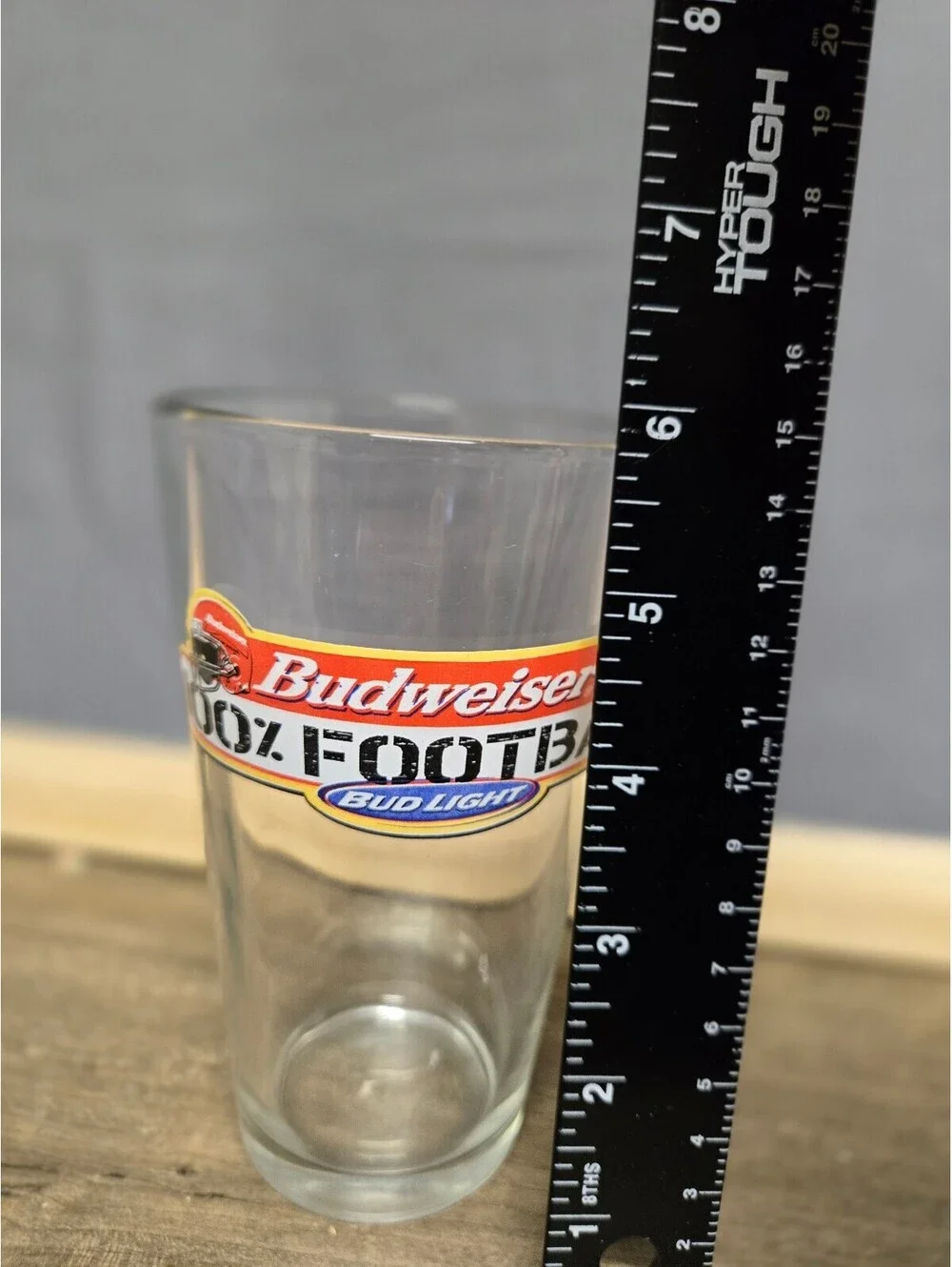 Budweiser Bud Light 16oz Football Pint Glass